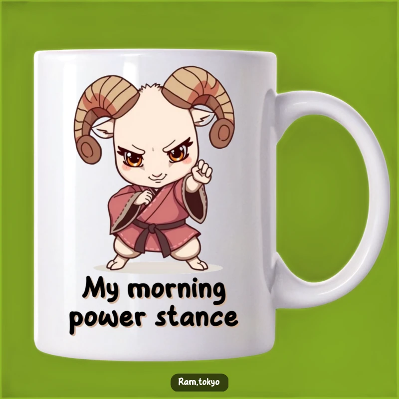 Funny Martial Arts Ram Kimono Mug: Perfect Funny Gift for Karate Enthusiasts