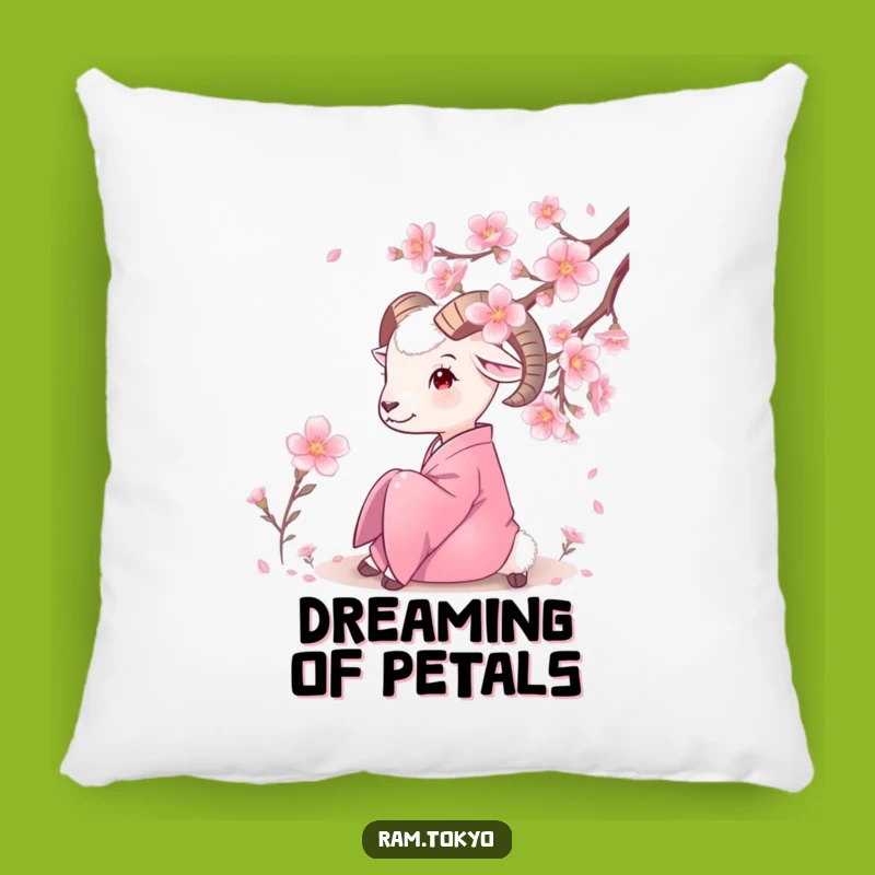 Funny Ram Kimono Pillow: Cozy Serenity and Nature's Humor