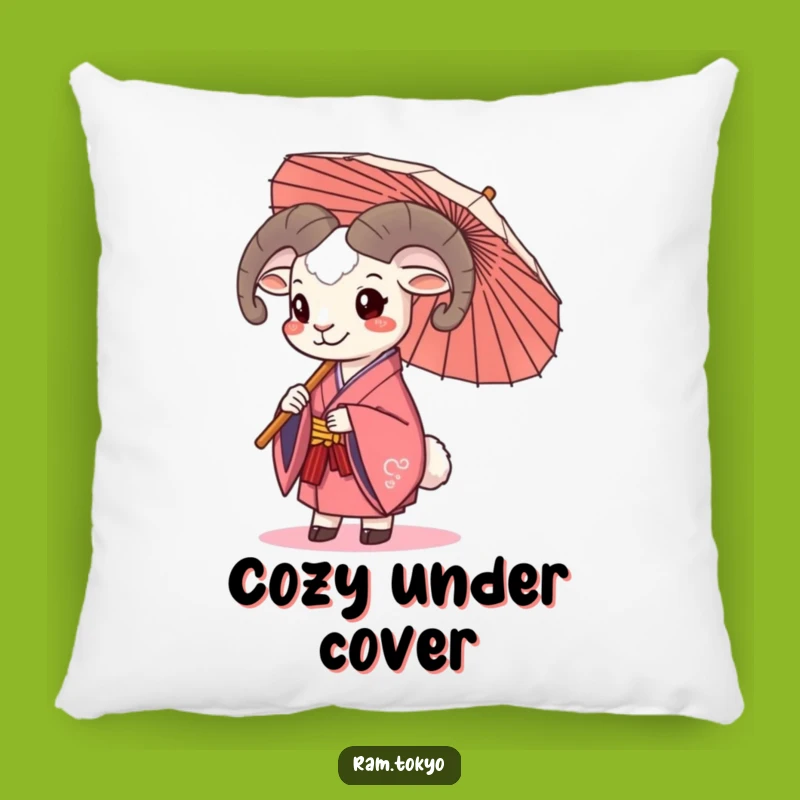 Funny Ram Umbrella Pillow: Cozy Comfort with a Happy Vibe