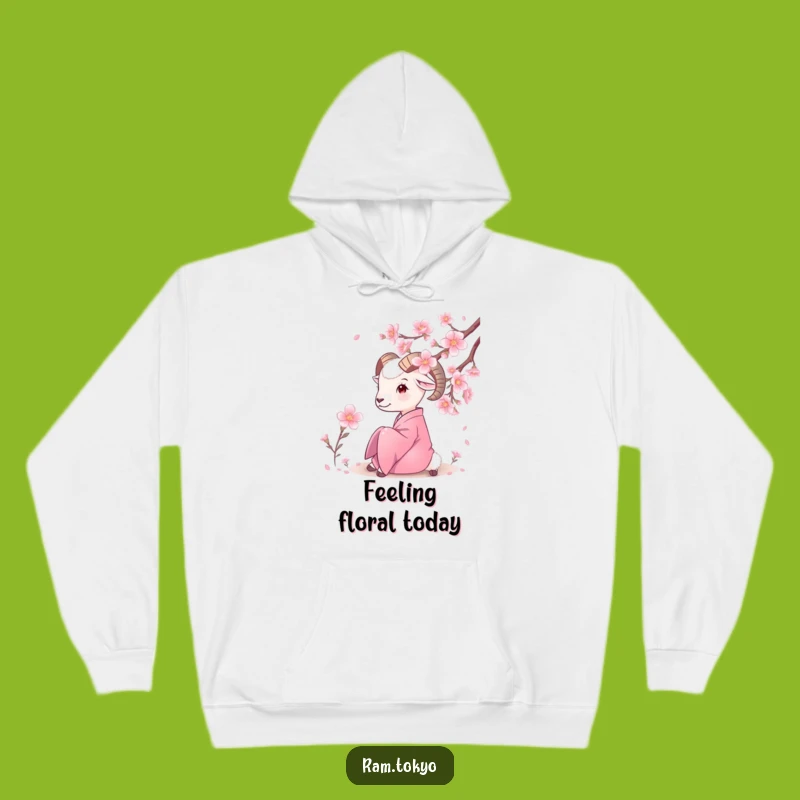 Funny Ram Kimono Hoodie: Cozy Serenity & Nature's Humor