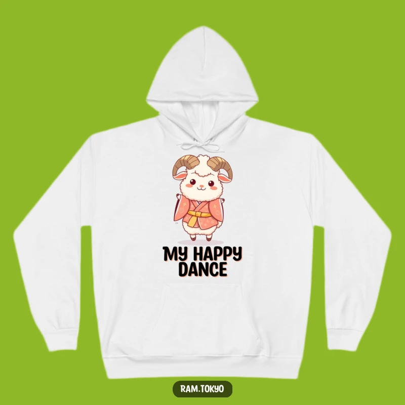 Funny Ram Festive Kimono Hoodie - Cozy Jumps of Joy Gift