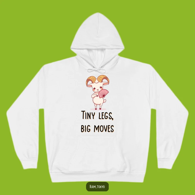 Funny Ram Fan Dance Hoodie: Stay Cozy While Admiring this Tiny Dancer's Art!