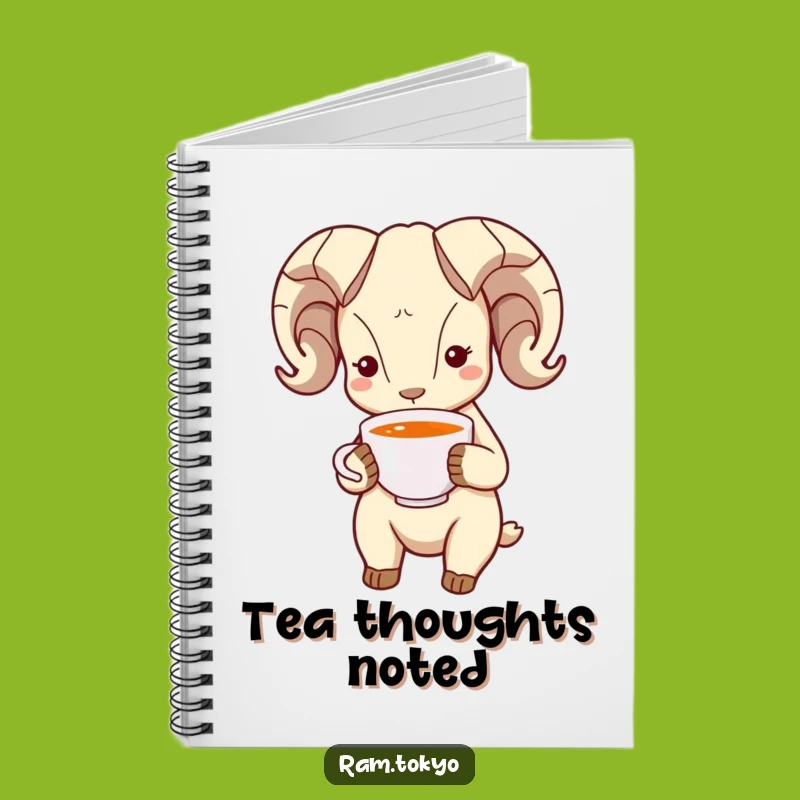 Funny Bowing Ram Notebook: Jot Down Thoughts with Polite Grace!