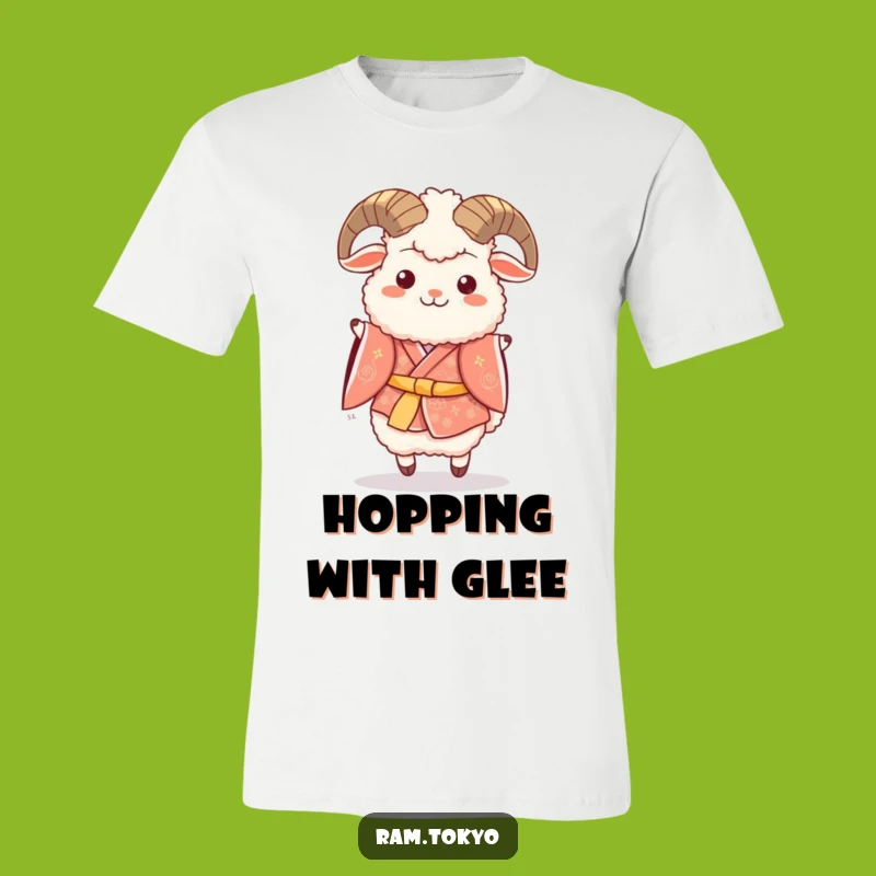 Funny Ram Festive Kimono Hop T-Shirt - Celebrate with Humor Gift