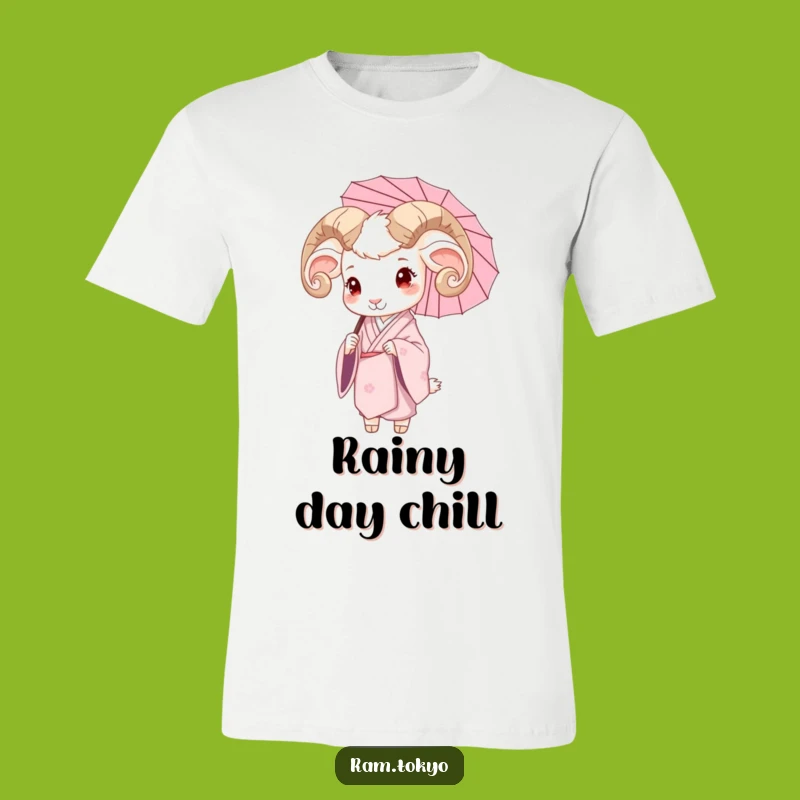 Funny Ram Silk Kimono Umbrella T-Shirt - Stylish and Calm Gift